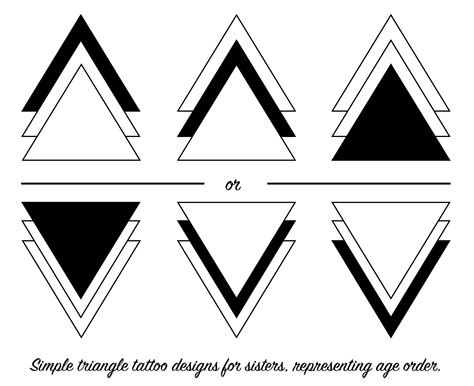 triangle tattoos  sisters brother sister tattoos