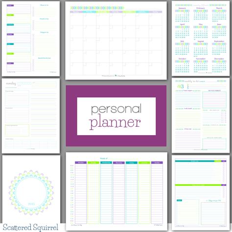 personal planner  printables weekly planner  printables