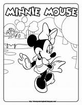 Mouse Mickey Coloring Sheets Minnie Clubhouse Disney Pages sketch template
