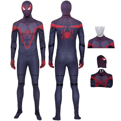 Adult Spiderman Jumpsuit Spider Man Miles Morales Cosplay