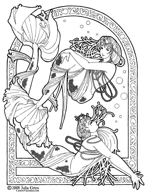 fantasy coloring pages    print
