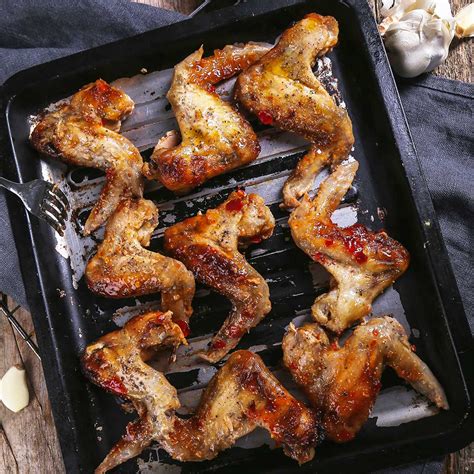 lista  foto recetas de alitas de pollo en freidora de aire mirada