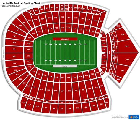 cardinal football stadium seating chart stadium seating chart