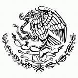 Mexican Eagle Flag Coloring Drawing Vector Clipart Kids Arms Coat Getdrawings Showing Rey David Fam13dei Perched Cactus Snake Eating sketch template