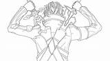 Sword Kirito Drawing Getdrawings sketch template