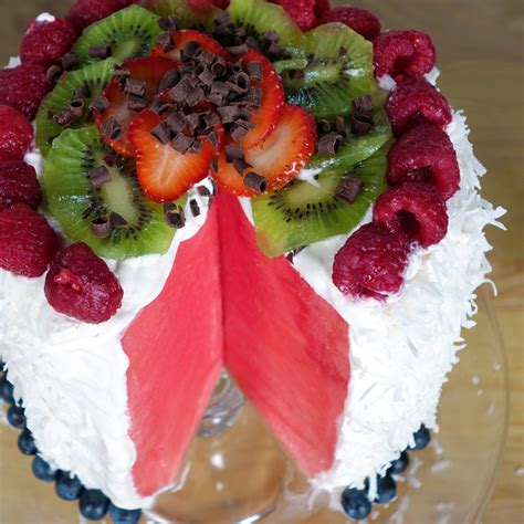 How To Make A Watermelon Cake Video Popsugar Food