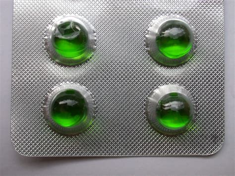 imageafter  capsule pills strip green pill