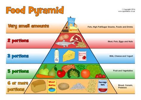 printable food pyramid  kids