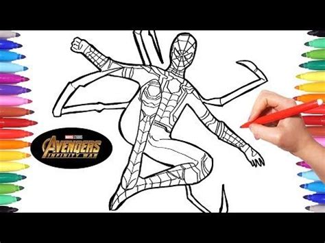 avengers infinity war iron spider avengers coloring pages
