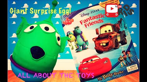 Toy Story Alien Giant Play Doh Surprise Egg Pixar Cars