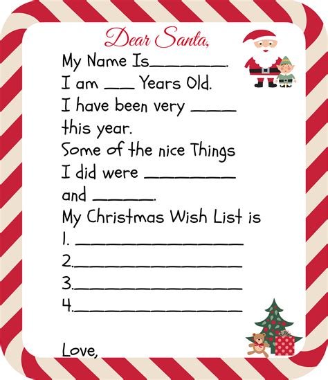 printable santa letters  kids