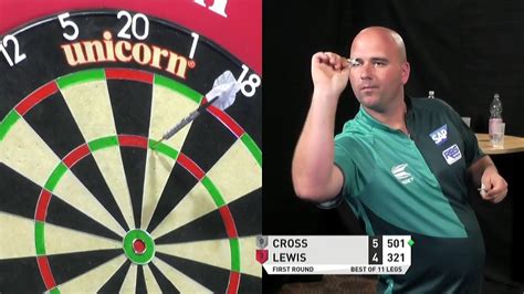darts cross  lewis pdc autumn series day  youtube