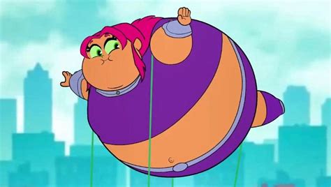 Inflated Starfire By Mleshyov On Deviantart