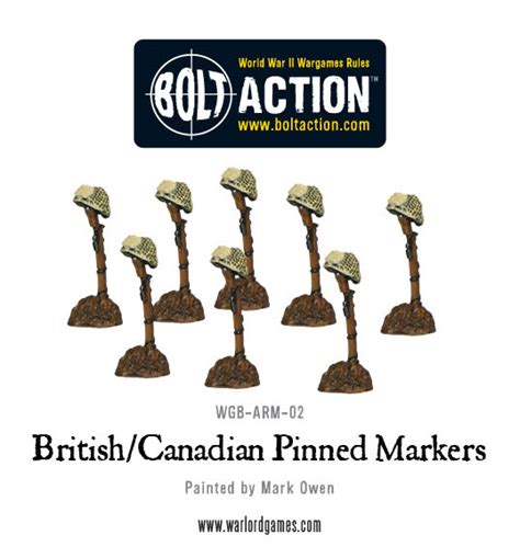 New Bolt Action Pinned Markers Warlord Games