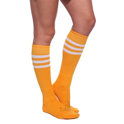 athletic striped sport cheerleader team tube socks cheer stockings knitwear ebay