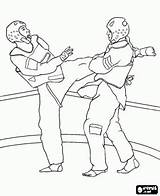 Combat Sports Coloring Pages Oncoloring sketch template