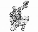 Deadpool Coloring Pages Marvel Vs Deathstroke Shoot Capcom Printable Fight Print Color Adults Book Popular sketch template