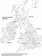Unido Reino Blanco Nero Mappa Counties Scotland Inghilterra Cartina Hvid Kort Regno Unito Storbritannien Politico Bretagna Nord Bretania Freeusandworldmaps sketch template