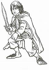 Lord Rings Coloring Pages Print Printable Aragorn Pippin Kids Frodo Lotr Legolas Colouring Ring Gandalf Color Hobbit Printables Adult Book sketch template