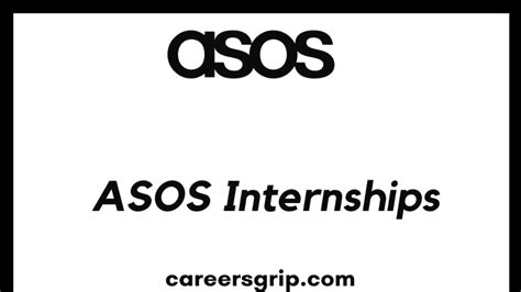 asos internship  paid internship careers grip