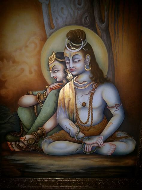Buy Shiva Parvati Painting At Lowest Price By Ashish Sharma