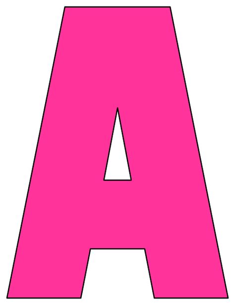 pink printable letters printable templates