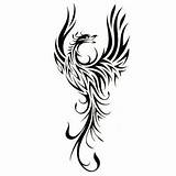 Phoenix Tattoo Tribal Tattoos Designs Abstract Simple Tattoowoo Rising Template Outline Beautiful Dragon Coloring Phönix Small Drawing Tatoo Stencil Choose sketch template
