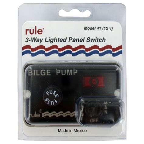 rule xylem  switch panel deluxe  volt seattle marine