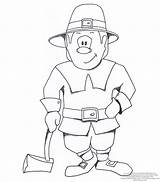 Pilgrim Boy Girl Coloring Colouring Pages Coloringhome sketch template