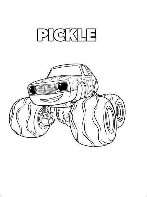 blaze   monster machines coloring  monster truck coloring