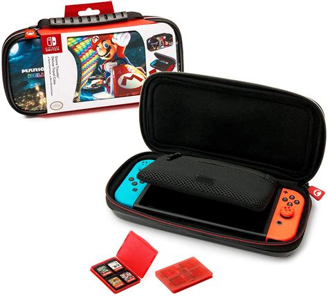 nintendo switch mario kart  deluxe carrying case protective deluxe travel case pu leather