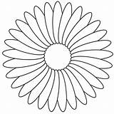 Flower Large Drawing Coloring Pages Getdrawings sketch template