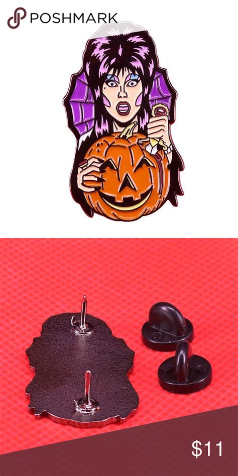 Elvira Halloween Pumpkin Pin 🕸 Elvira Mistress Of The Dark 🔪 Halloween
