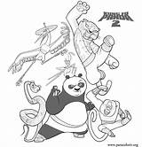 Panda Fu Kung Coloring Pages Drawing Tigress Furious Five Po Printable Colouring Print Sketch Monkey Book Master Characters Amazing Crane sketch template