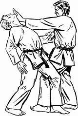 Karate Attack Strike Judo Kumite Doghousemusic sketch template
