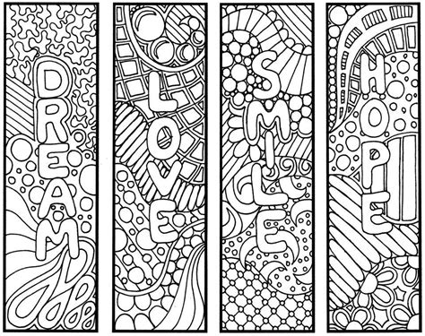 coloring printable bookmarks printable word searches