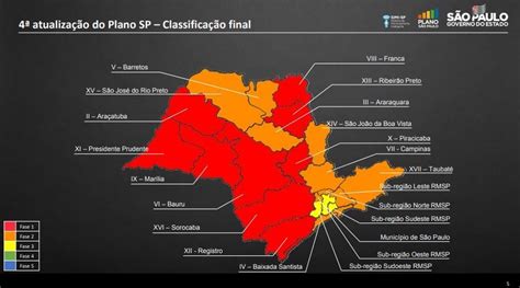 Plano São Paulo Veja O Mapa Com As Fases Por Região Hora Brasil