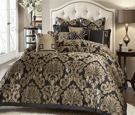 black  gold bedding sets  adding luxurious bedroom decors homesfeed