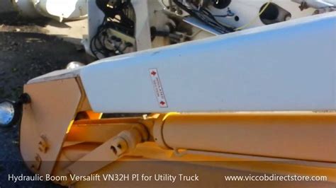 hydraulic boom versalift vnh pi year   utility bucket truck youtube