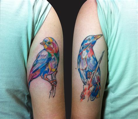 I Love These Bird Watercolor Tattoos Sweet Tattoos Watercolor Bird