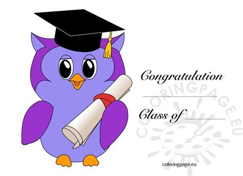 gambar kindergarten graduation owl coloring page share pages  rebanas