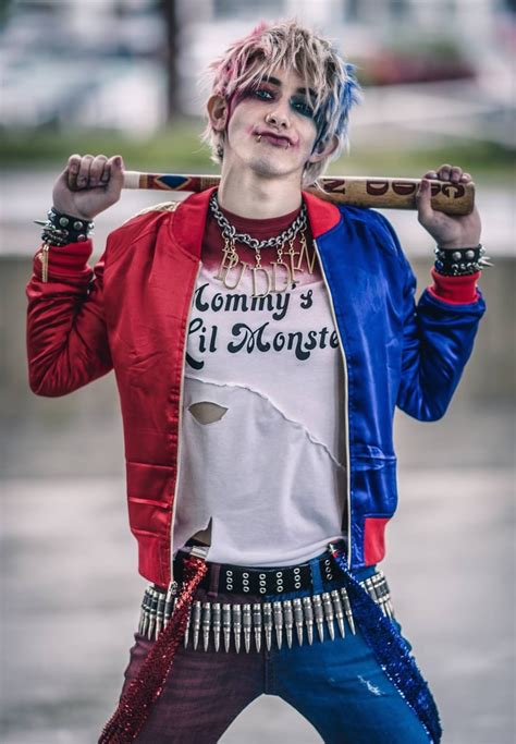 harley quinn gender swapped cosplay by chris villain