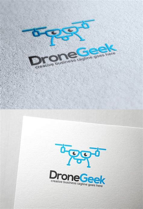 drone geek logo geek stuff education design creative business