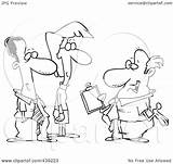 Instructions Giving Boss Cartoon Employees Illustration His Clip Toonaday Outline Royalty Rf Ron Leishman Clipart 2021 sketch template