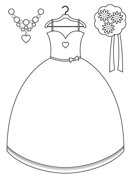 dress coloring page images