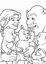 Shrek Coloring Pages Coloringpages101 Third sketch template
