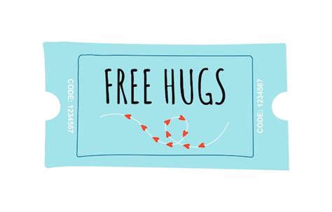 premium vector  hugs coupon