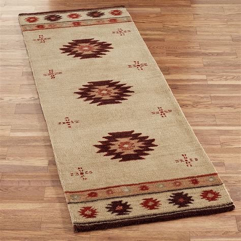 southwest diamond wool rug runners