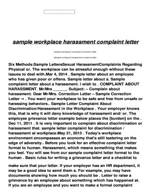 editable hr complaint letter template fill print  law forms  word