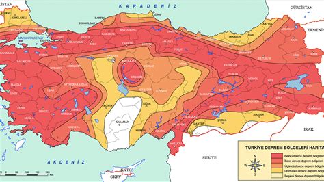 tuerkiye deprem tehlike haritalari  devlette
